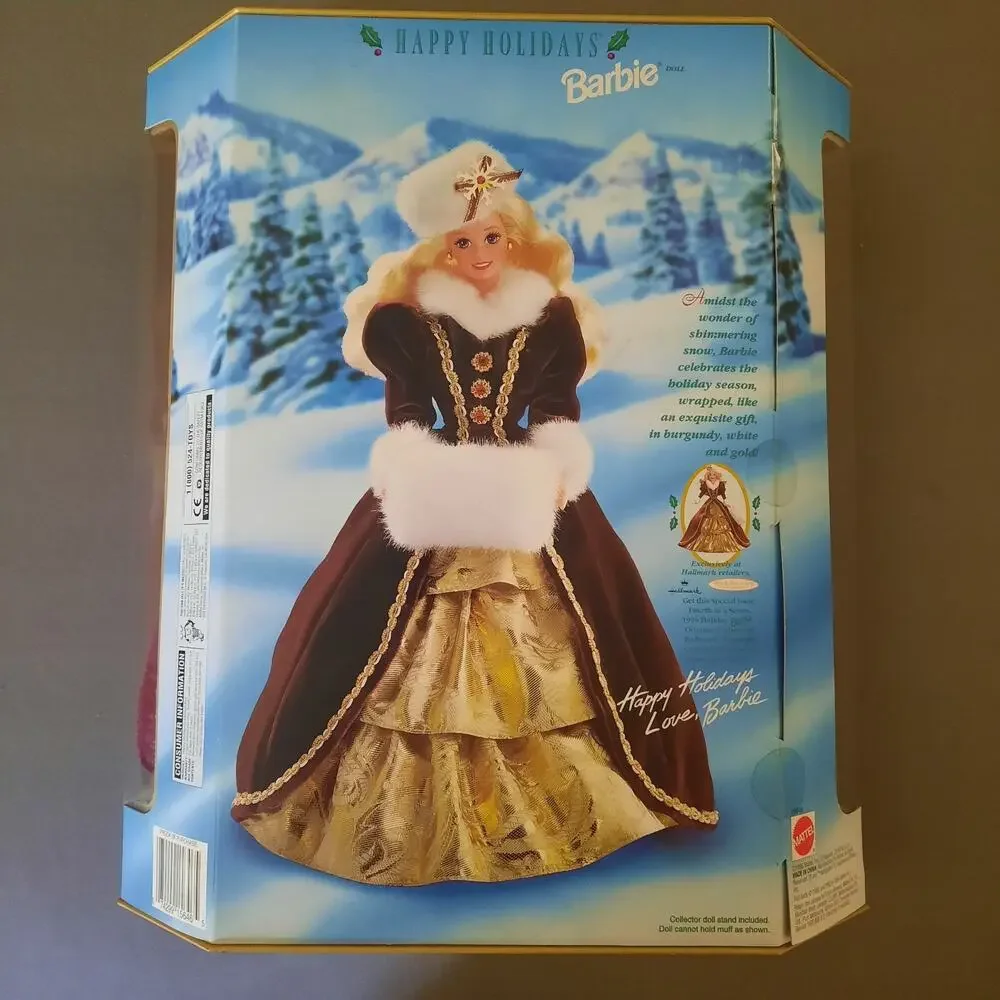 VTG 1996 Happy Holidays Barbie Doll Mattel 15646 Special Edition NIB NRFB